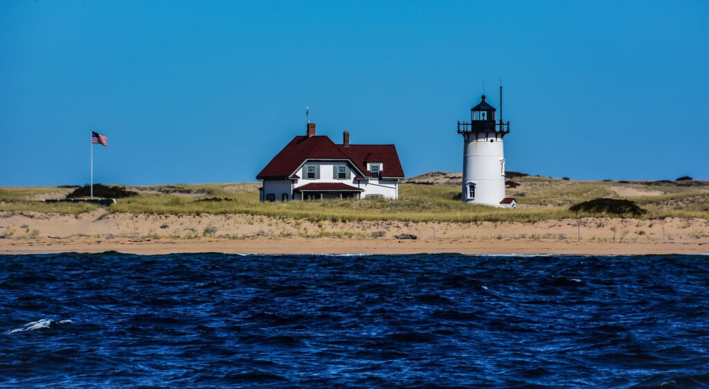a stunning beach view of a long-term rental property near Vineyard Haven on Martha's Vineyard.